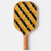 SPASS-, ORANGE- UND SCHWARZPATTER PICKLEBALL SCHLÄGER (Vorderseite)