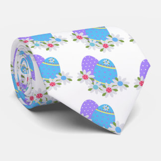 Spaß-Osterei mit den lila und blauen Eiern Krawatte