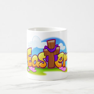 Spaß-Ostern-Cartoon-Tasse Kaffeetasse