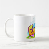Spaß-Ostern-Cartoon-Tasse Kaffeetasse (Links)