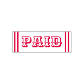 Spaß "PAID" Kautschuk-Briefmarke Permastempel (Design)