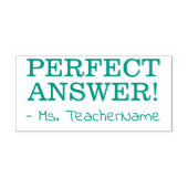Spaß "PERFECT ANTWORT!" + Benutzerdefinierter Name Permastempel (Design)