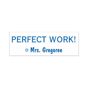 Spaß "PERFEKTE ARBEIT!" Erzieherin Rubber Briefmar Permastempel