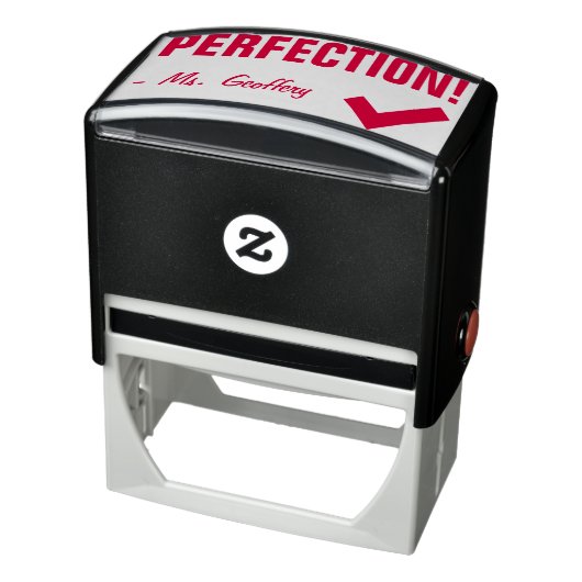 Spaß "PERFEKTION!" + Name des Erziehers Stempel (Produkt)