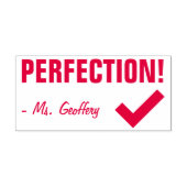 Spaß "PERFEKTION!" + Name des Erziehers Stempel (Design)