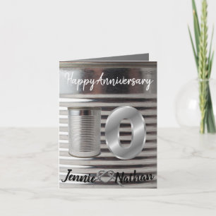 Spaß Personalisiert 10. Hochzeitstag Karte