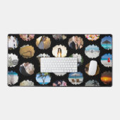 Spaß Personalisiert 24 Hochzeitfoto Collage Schreibtischunterlage (Tastatur & Maus)