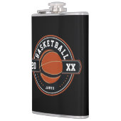 Spaß Personalisiert Basketball Thema Flachmann (Links)