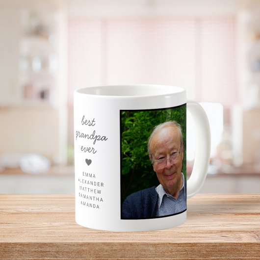 Spaß Personalisiert Bestes Opa je Foto Kaffeetasse