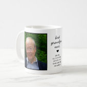 Spaß Personalisiert Bestes Opa je Foto Kaffeetasse (Vorderseite Links)