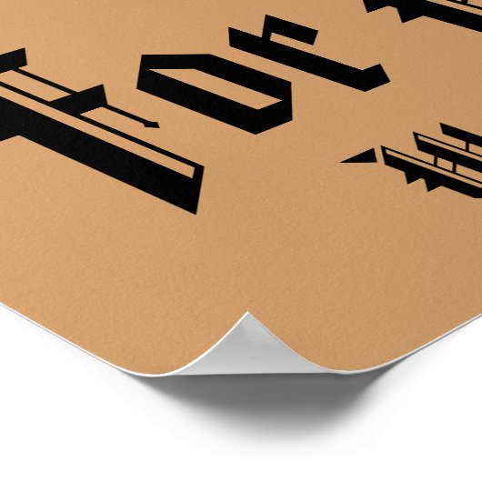 Spaß Personalisiert Gewollt Poster (Ecke)