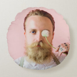 Spaß Personalisiert Ihr persönliches Foto Rundes Kissen