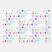 Spaß Personalisiert School Bester Lehrer je Geschenkpapier Set (Vorderseite 2)