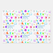 Spaß Personalisiert School Bester Lehrer je Geschenkpapier Set (Vorderseite)