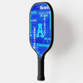 Spaß Personalisiert und Mit Monogramm Pickleball Schläger (Links)