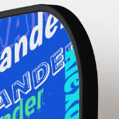 Spaß Personalisiert und Mit Monogramm Pickleball Schläger (Linke Seite)