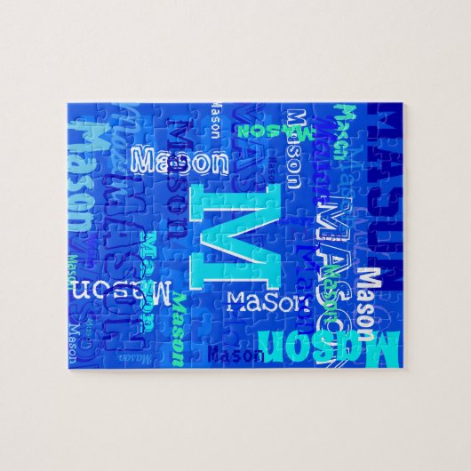 Spaß Personalisiert und Mit Monogramm Puzzle (Horizontal)