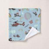 Spaß Personalisierte Luftfahrt Badhandtuch Set (Waschlappen)