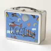 Spaß Personalisierte Luftfahrt Metall Brotdose (Vorderseite)