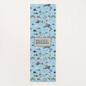 Spaß Personalisierte Luftfahrt Yogamatte (Rückseite)