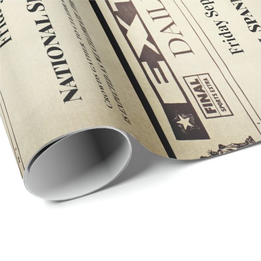 Spaß Personalisierte Zeitung Geschenkpapier (Rolleneckpunkt)