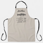 Spaß Personalisierter Fischer Schürze (Vorderseite)