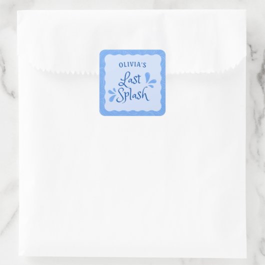 Spaß Personalisierter Junggeselinnen-Abschied "Las Quadratischer Aufkleber (Tasche)