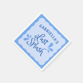 Spaß Personalisierter Junggeselinnen-Abschied "Las Serviette (Ecke)