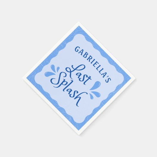 Spaß Personalisierter Junggeselinnen-Abschied "Las Serviette (Ecke)