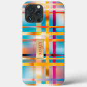 Spaß Personalisierter Karierter Sommer Case-Mate iPhone Hülle (Rückseite)