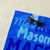 Spaß Personalisierter und Mit Monogramm Junge Strandtuch (Beispiel)