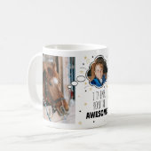 Spaß Pferd Mama dachte Blase jedes Begleiter Foto Kaffeetasse (Vorderseite Links)