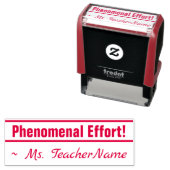 Spaß "phänomenale Anstrengungen!" + Name des Instr Permastempel (Beispiel)