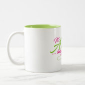 Spaß Phantastisch, mich zu sein Zweifarbige Tasse (Links)