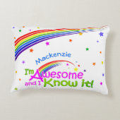 Spaß PHANTASTISCH und ich kenne es mit Rainbow auf Dekokissen (Rückseite)