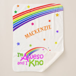 Spaß PHANTASTISCH und ich kenne es mit Rainbow auf Sherpadecke