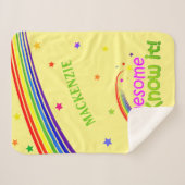 Spaß PHANTASTISCH und ich kenne es mit Rainbow auf Sherpadecke (Vorderseite (Horizontal))