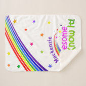 Spaß PHANTASTISCH und ich kenne es mit Rainbow auf Sherpadecke (Vorderseite (Horizontal))