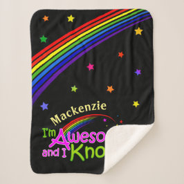 Spaß PHANTASTISCH und ich kenne es mit Rainbow auf Sherpadecke