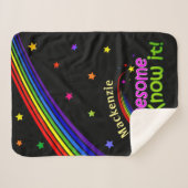 Spaß PHANTASTISCH und ich kenne es mit Rainbow auf Sherpadecke (Vorderseite (Horizontal))