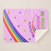 Spaß PHANTASTISCH und ich kenne es mit Rainbow auf Sherpadecke (Vorderseite (Horizontal))