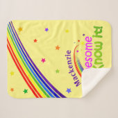 Spaß PHANTASTISCH und ich kenne es mit Rainbow auf Sherpadecke (Vorderseite (Horizontal))