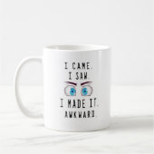 Spaß Phantastische Trendy Typografie Awkward Cowor Kaffeetasse (Links)