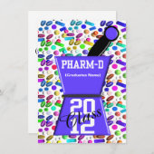 Spaß Pharm-D Abschluss-Einladungen Einladung (Vorne/Hinten)