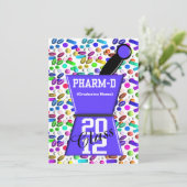 Spaß Pharm-D Abschluss-Einladungen Einladung (Stehend Vorderseite)