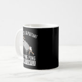 Spaß Ping Pong Player Tischtennis Geschenk Kaffeetasse (Vorderseite Links)