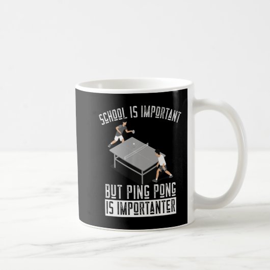 Spaß Ping Pong Player Tischtennis Geschenk Kaffeetasse (Rechts)
