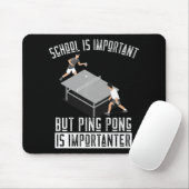 Spaß Ping Pong Player Tischtennis Geschenk Mousepad (Mit Mouse)