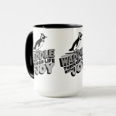 Spaß Pinguin Waddle durch das Leben mit Freude Des Tasse (Vorderseite Links)