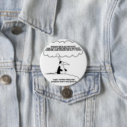 Spaß-Pinguinlogik Button (Beispiel)